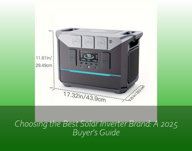 Choosing the Best Solar Inverter Brand: A 2025 Buyer's Guide