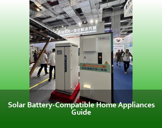 Solar Battery-Compatible Home Appliances Guide