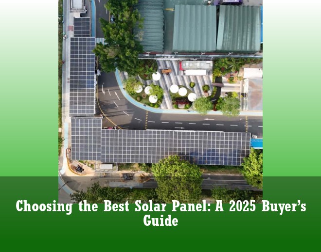 Choosing the Best Solar Panel: A 2025 Buyer’s Guide