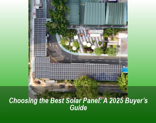 Choosing the Best Solar Panel: A 2025 Buyer’s Guide