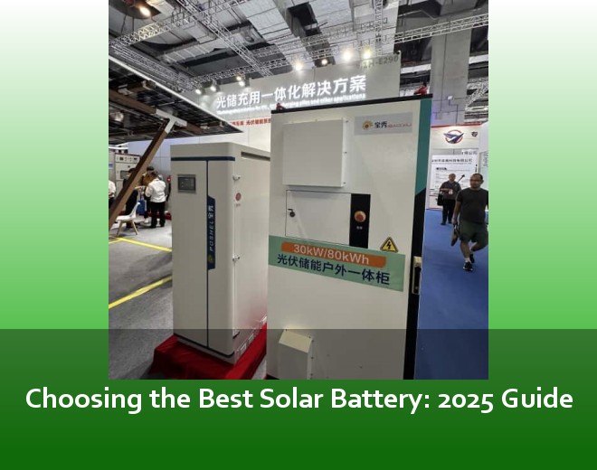 Choosing the Best Solar Battery: 2025 Guide