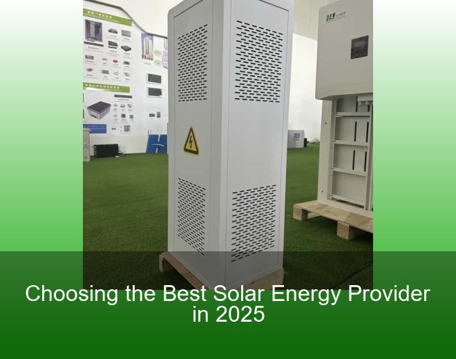 Choosing the Best Solar Energy Provider in 2025