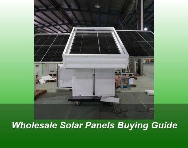 Wholesale Solar Panels Buying Guide