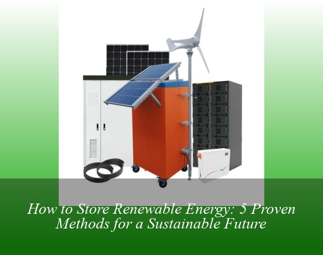 How to Store Renewable Energy: 5 Proven Methods for a Sustainable Future
