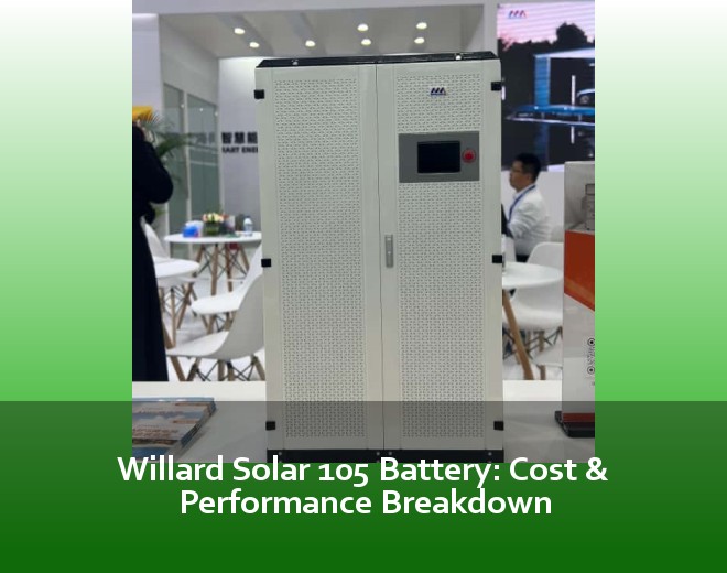 Willard Solar 105 Battery: Cost & Performance Breakdown