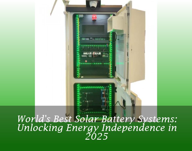 World's Best Solar Battery Systems: Unlocking Energy Independence in 2025