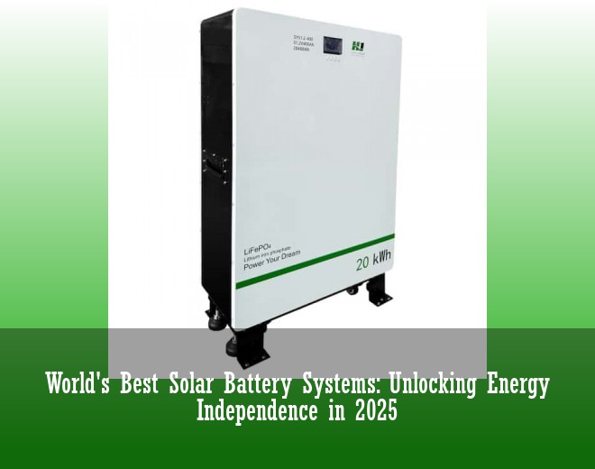 World's Best Solar Battery Systems: Unlocking Energy Independence in 2025