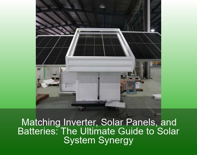 Matching Inverter, Solar Panels, and Batteries: The Ultimate Guide to Solar System Synergy